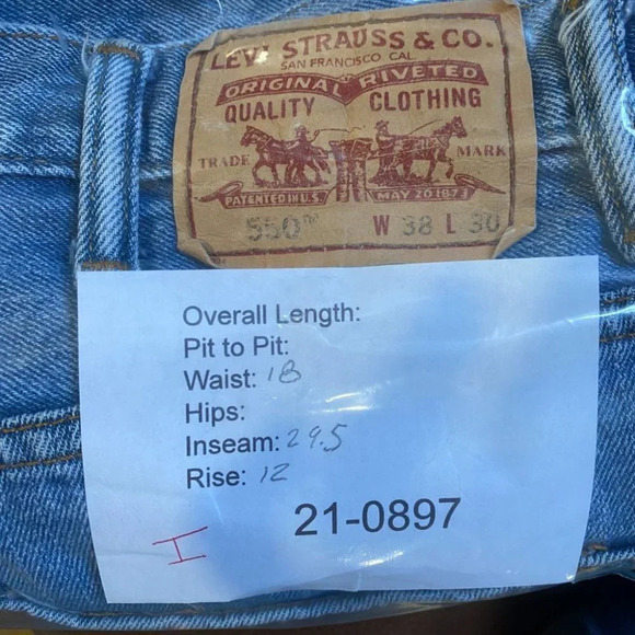 Vintage levis 550 38x30 Jeans 100% Cotton - Picture 4 of 4